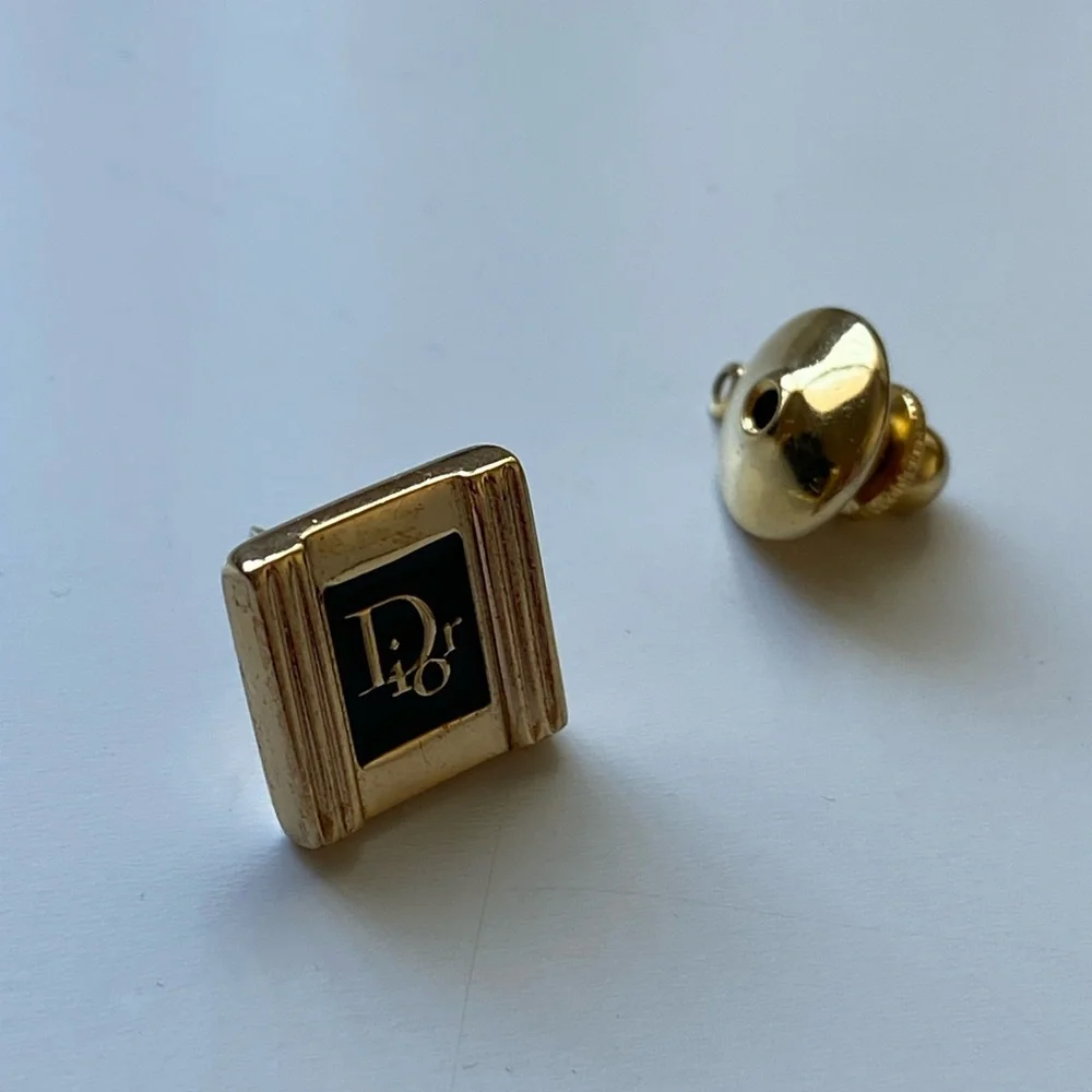 Christian Dior vintage brooch gold tone